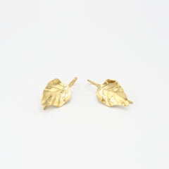 Aretes Gancho Hojas Mini Dorado - Bambú Rosa Joyas y Accesorios