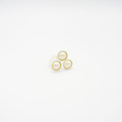 Anillo Trenza Triple Perla Plateado - Bambú Rosa Joyas y Accesorios