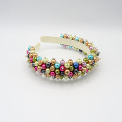 Diadema Tejida Multicolores primavera - Bambú Rosa Joyas y Accesorios