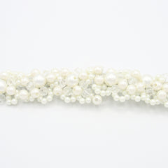 Tiara Perlas Y Cristales - Bambú Rosa Joyas y Accesorios