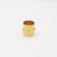 Anillo Argolla Balines Dorado