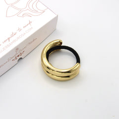 Accesorio para el cabello Maxi Liso Doble Dorado