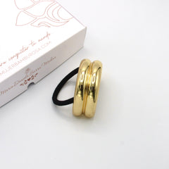 Accesorio para el cabello Maxi Liso Doble Dorado