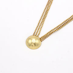 Collar Cadenas Esfera Esencial Dorado