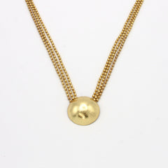 Collar Cadenas Esfera Esencial Dorado