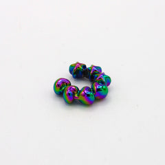 Ear Cuff Porcelanicron Esencial Verde - Violeta - Bambú Rosa Joyas y Accesorios