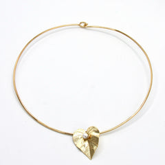 Collar Maxi Aro Dije Flor Perla Anturio Dorado - Bambú Rosa Joyas y Accesorios