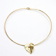 Collar Maxi Aro Dije Flor Perla Anturio Dorado