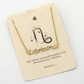 Collar de Signos Zodiacales Dorado