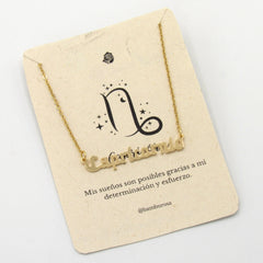 Collar de Signos Zodiacales Dorado