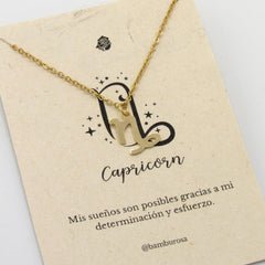 Collar de Signos Zodiacales (Símbolo) Dorado