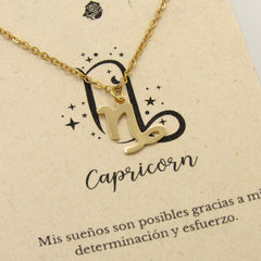 Collar de Signos Zodiacales (Símbolo) Dorado