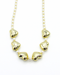 Collar Corazon Latidos Dorado