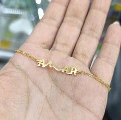 Tobillera personalizada Dorada o plateada