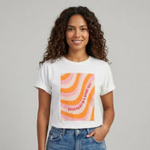 Camiseta manga corta blanca estampada frase - Bambú Rosa Joyas y Accesorios