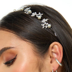 Earcuff Liso Plateado Musa