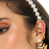 Earcuff Liso Dorado Musa