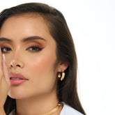 Set Balines Aretes + Anillo Dorados