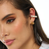 Earcuff Estrella Escarchada Arcilla