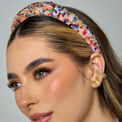 Diadema Cristal Multicolor