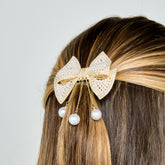 Pinza Moño Conexión Visos Dorado