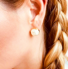 Topo Perla Dorado - Bambú Rosa Joyas y Accesorios