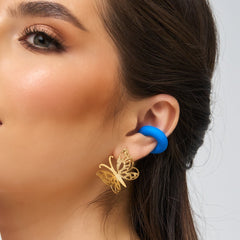 Earcuff Maxi Arcilla Azul - Bambú Rosa Joyas y Accesorios