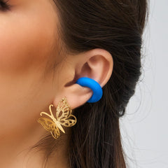 Earcuff Maxi Arcilla Azul - Bambú Rosa Joyas y Accesorios