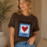 Camiseta manga corta love cafe