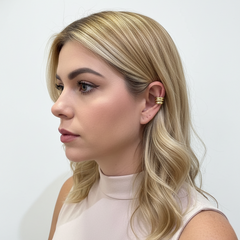 Ear Cuff Triple Linea Texturizado