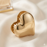Pinza Corazón Latidos Dorada - Bambú Rosa Joyas y Accesorios