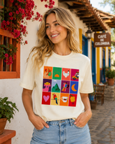Camiseta Manga Corta Colombia café