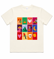 Camiseta Manga Corta Colombia café