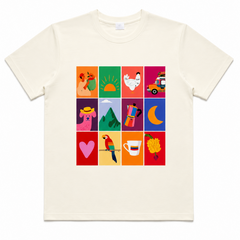 Camiseta Manga Corta Colombia café - Bambú Rosa Joyas y Accesorios