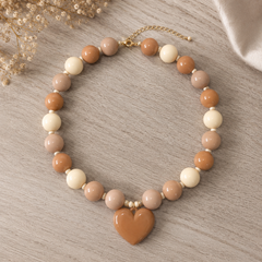 Maxi Collar Ábaco beige Colombia Dorado - Bambú Rosa Joyas y Accesorios