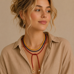 Collar Corbatin Colombia Dijes corazón