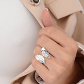 Anillo Mini Mariposa Plateado