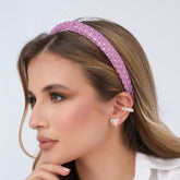 Diadema Cristales Visos Violeta