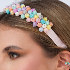 Diadema Recamada Perla Multicolor Conexión