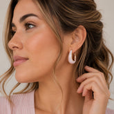 Aretes Maxi Candongas Palo de Rosa Aura