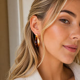 Aretes Maxi Candongas Café Aura