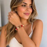 Pulsera Abaco Rojo Aura