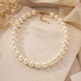 Maxi Collar Perlas Dorado Aura