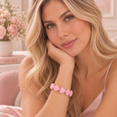 Pulsera Ábaco Corazones Rosados Amore