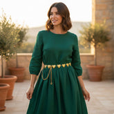 Cinturon cadenas Corazon Latidos Dorada