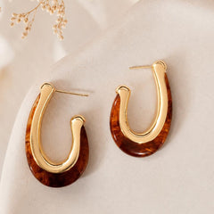 Aretes Maxi Candongas Café Aura