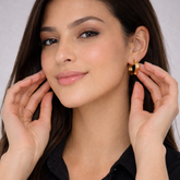 Aretes Candongas Balines Doradas Musa