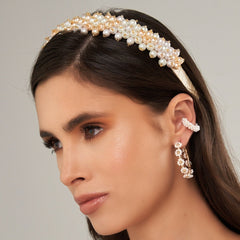 Diadema Tejida Color Pastel - Bambú Rosa Joyas y Accesorios