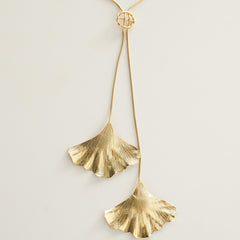 Collar Largo Dorado Sirena - Bambú Rosa Joyas y Accesorios