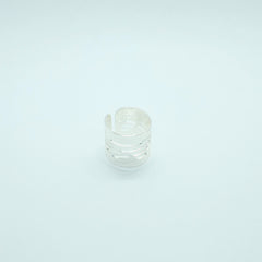 Anillo Cebra Botánica Plateado - Bambú Rosa Joyas y Accesorios